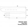 Laikrodžio dirželis  CONDOR Calf 188R.01.18.W