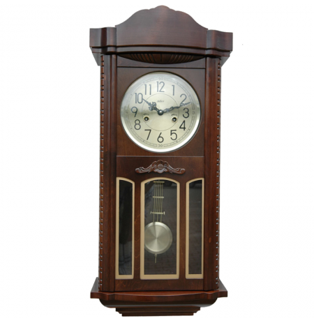 ADLER 11002W Riešutas Sieninis mechaninis laikrodis