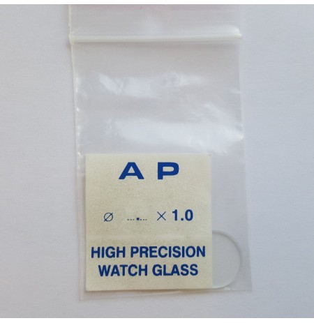 13.6X1,0mm Mineralinis. Laikrodžio stikliukas