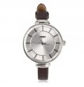 SKMEI 1184CL Silver Case Light Brown