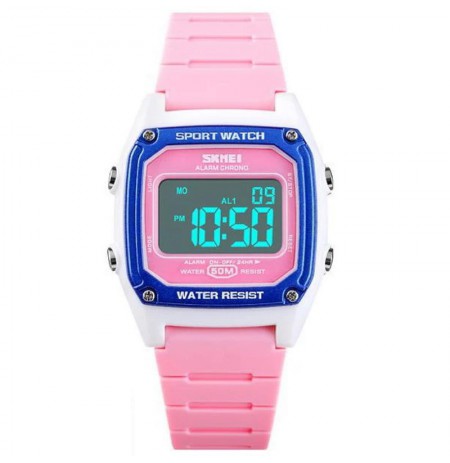 SKMEI 1614 PK Pink Vaikiškas laikrodis