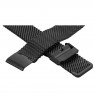 Apyrankė laikrodžiui BISSET BM-102/18 BLACK MAT