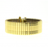 Metalinė tampoma laikrodžio apyrankė M-GOLD-107-MEN