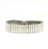 Metalinė tampoma laikrodžio apyrankė M-SILVER-106-LADY