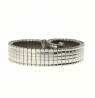 Metalinė tampoma laikrodžio apyrankė M-SILVER-146-LADY