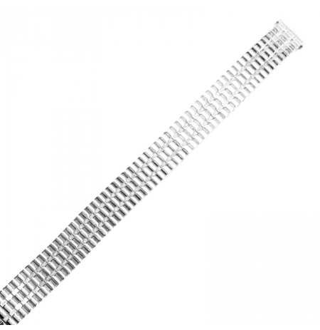 Metalinė tampoma laikrodžio apyrankė M-SILVER-090-LADY