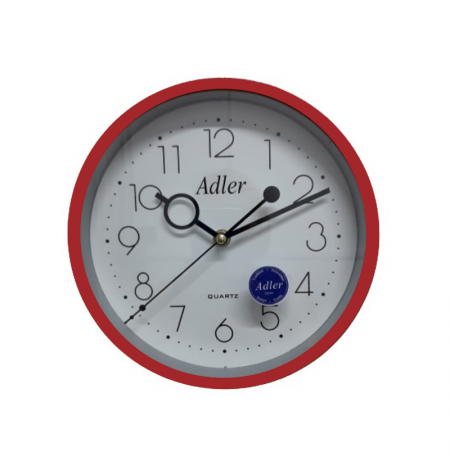 ADLER 30018A RED Sieninis kvarcinis laikrodis