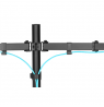 Digitus Dual Monitor Clamp Mount DA-90400 15-32 ", Maximum weight (capacity) 8 kg, Black