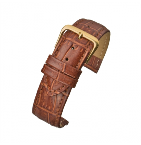 Laikrodžio dirželis LBS Tan Padded Croc Grain R650S.02(CR).22.Y