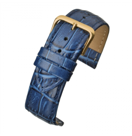 Laikrodžio dirželis LBS Blue Padded Croc Grain R630S.05(CR)26.Y