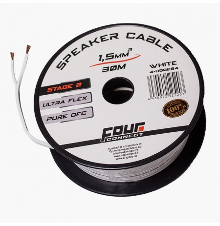 FOUR Connect 4-800264 OFC-minispool white 2x1.5mm2, 30m