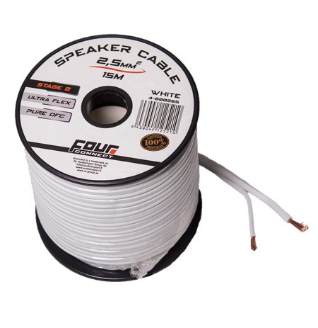 FOUR Connect 4-800265 OFC-minispool white 2x2.5mm2, 15m