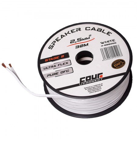 FOUR Connect 4-800266 OFC-minispool white 2x2.5mm2, 30m