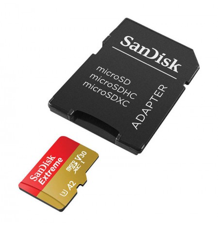 SANDISK EXTREME microSDXC 512 GB 190/130 MB/s UHS-I U3 memory card (SDSQXAV-512G-GN6MA)