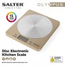 Salter 1036 OLFEU16 Olympic Disc Electronic Digital Kitchen Scales Gold