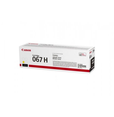 Canon 067H (5103C002) kasetė lazeriniams spausdintuvams, Yellow (2350 psl)