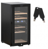 Adler Wine Cooler AD 8080 Energy efficiency class G, Free standing, Bottles capacity 24, Cooling type Compressor, Black