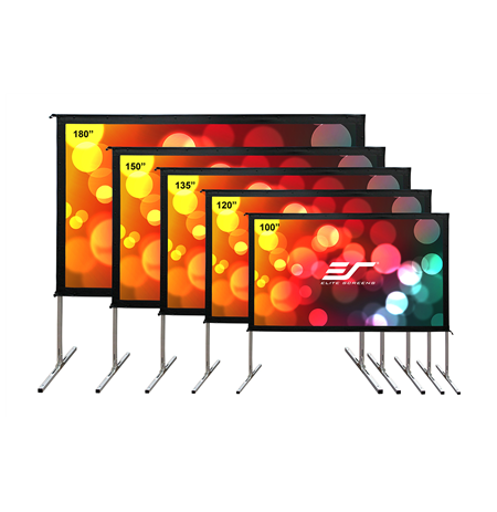Elite Screens Yard Master 2 Mobile Outdoor screen WV-Dual OMS100H2-DUAL Diagonal 100 "