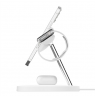 Belkin Pro MagSafe 3in1 Wireless Charging Stand + AC Power Adapter  BOOST CHARGE White, 15 W
