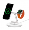 Belkin Pro MagSafe 3in1 Wireless Charging Stand + AC Power Adapter  BOOST CHARGE White, 15 W
