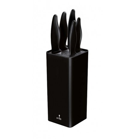 Smile SNS-6 6-piece block knife set black