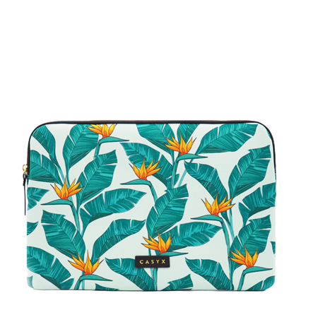 Casyx for MacBook SLVS-000008 Fits up to size 13 ”/14 ", Sleeve, Birds of Paradise, Waterproof