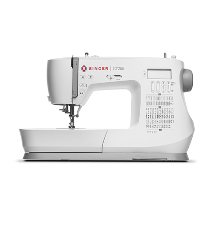 Singer Sewing Machine C7255 Number of stitches 200, Number of buttonholes 8, White