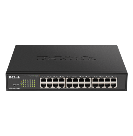 D-Link Smart Switch DGS-1100-24PV2 Managed, Rack Mountable, PoE ports quantity 12, Ethernet LAN (RJ-45) ports 24