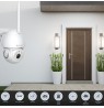 Tellur Smart WiFi Outdoor Camera 3MP, UltraHD, Autotracking, PTZ white