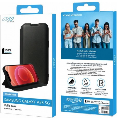 Samsung Galaxy A53 5G Folio Case By My Way Black