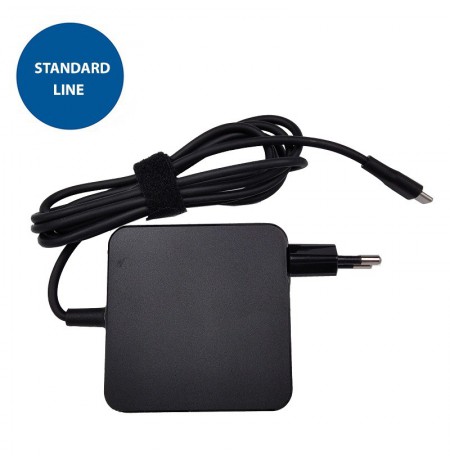 Universalus nešiojamo kompiuterio įkroviklis USB-C, 65W, juodas