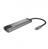 NATEC Multiport Fowler Go USB-C -more  Hub USB 3.0 x2 HDMI 4K USB-C PD RJ45
