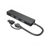 Natec USB 3.0 HUB, Mayfly, 4-Port, Black