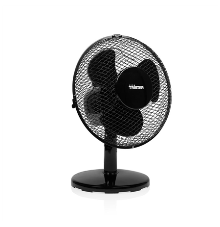 Tristar Desk fan VE-5722 Diameter 23 cm, Black, Number of speeds 2, 30 W, Oscillation