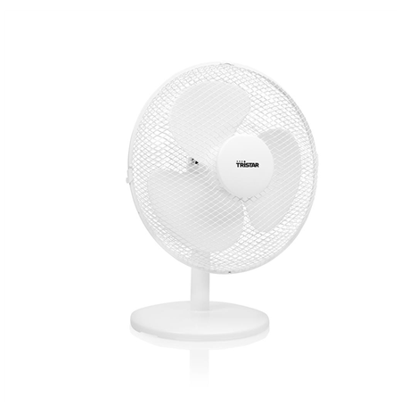 Tristar Desk fan VE-5724 Diameter 30 cm, White, Number of speeds 3, 40 W, Oscillation