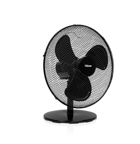 Tristar Desk fan VE-5728 Diameter 30 cm, Black, Number of speeds 3, 40 W, Oscillation