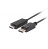Lanberg | DisplayPort to HDMI Cable | CA-DPHD-11CC-0018-BK | DisplayPort Male | HDMI Male | DP to HDMI | 1.8 m