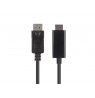 Lanberg CA-DPHD-11CC-0018-BK cable gender changer DisplayPort HDMI Black