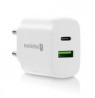 everActive SC-370Q wall charger with USB QC3.0 socket and USB-C PD PPS 25W