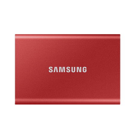 Samsung Portable SSD T7 1000 GB, USB 3.2, Red