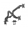 Gembird MA-DA2-02 Adjustable desk 2-display mounting arm (tilting), 17”-32”, up to 8 kg