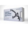 Gembird MA-DA2-02 Adjustable desk 2-display mounting arm (tilting), 17”-32”, up to 8 kg