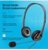 HP Stereo USB Headset G2 Wired Head-band Office/Call center Black