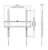 Gembird WM-55F-02 TV mount 139.7 cm (55") Black