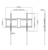 Gembird WM-80F-01 TV wall mount (fixed), 37”-80” (70 kg)