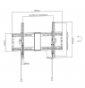 Gembird WM-80T-01 TV wall mount (tilt), 37”-80” (70 kg)