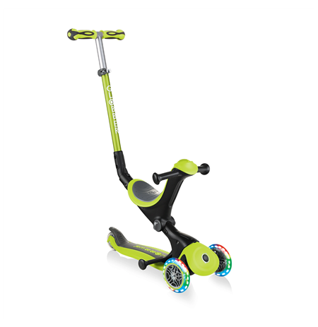 Globber Scooter Go Up Deluxe Lights Scooter, Green