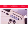 UNITEK HUB USB-C 7IN1, HDMI 4K, PD 100W, 5GBPS,ALU