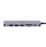 UNITEK HUB USB-C 7IN1, HDMI 4K, PD 100W, 5GBPS,ALU