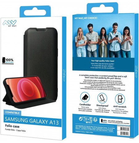 Samsung Galaxy A13 4G Folio Case By My Way Black